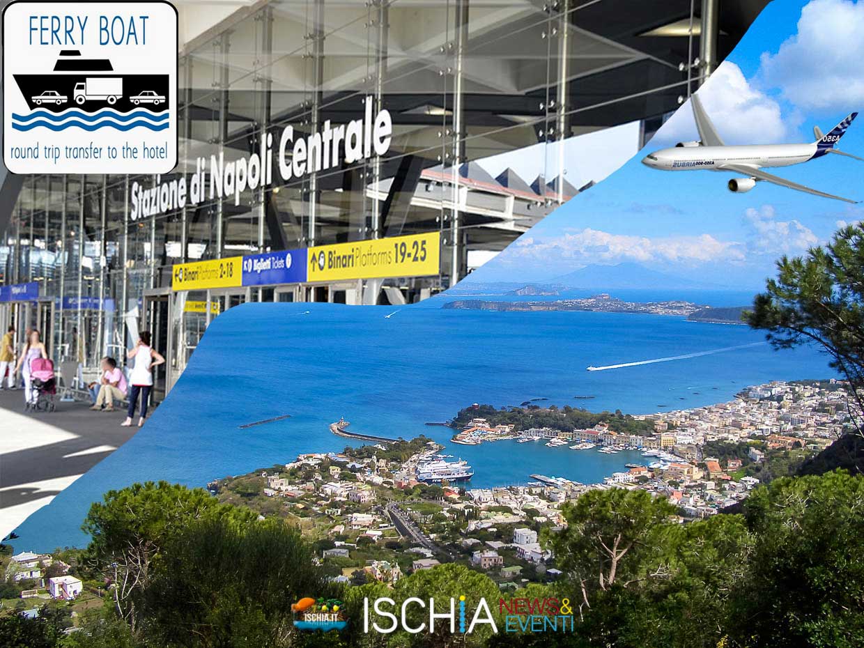 Transfer Spezzettato da/per Apt o FS di Napoli / Hotel sull'isola in traghetto